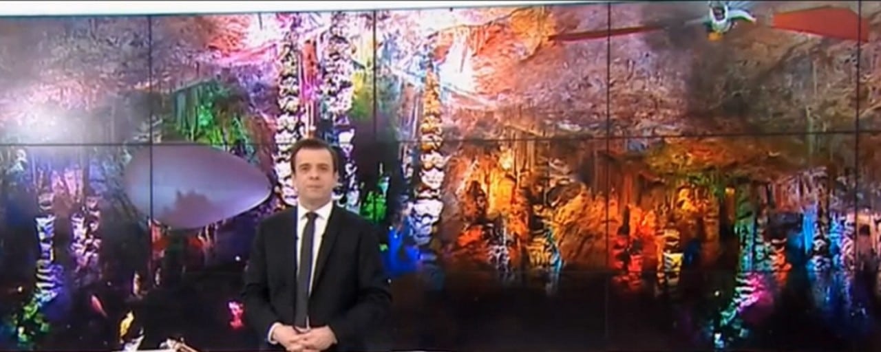 Tournage dans la Grotte Tournage dans la Grotte