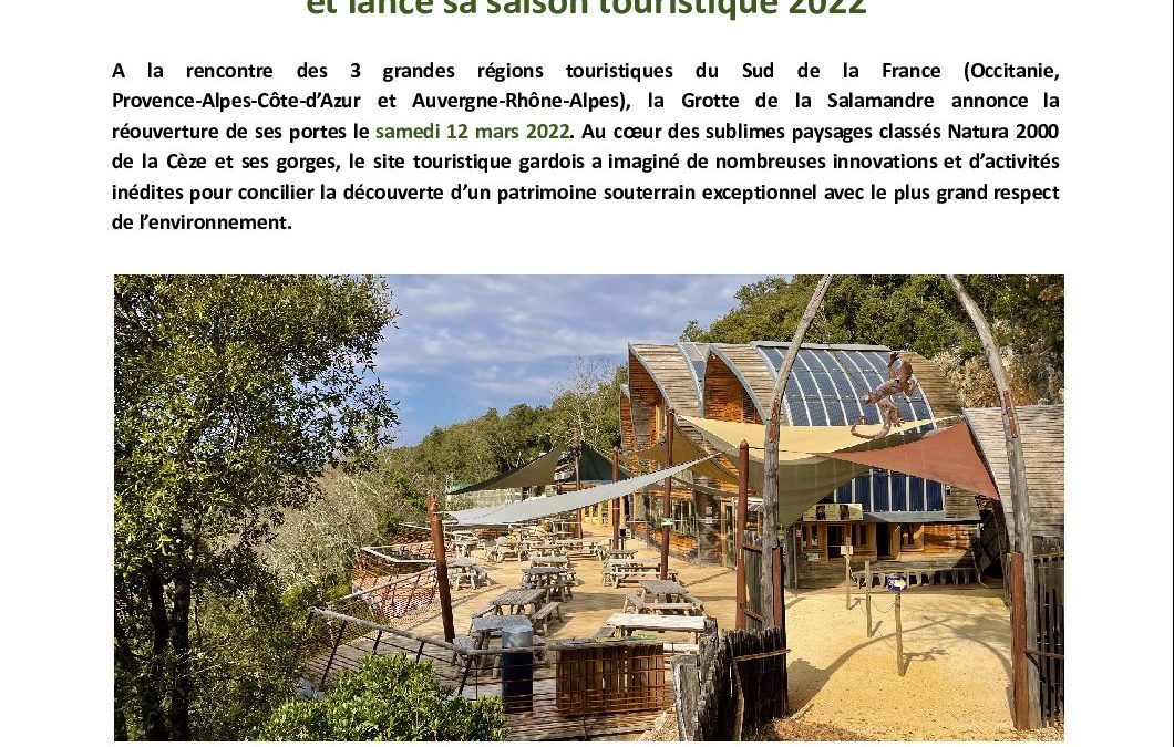Ouverture – Grotte de la Salamandre