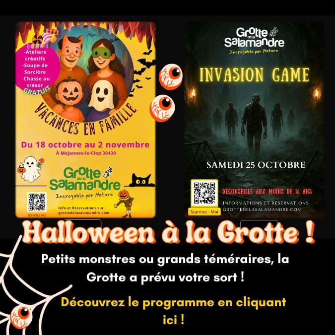 Découvrez le programme d'Halloween en cliquant ici !